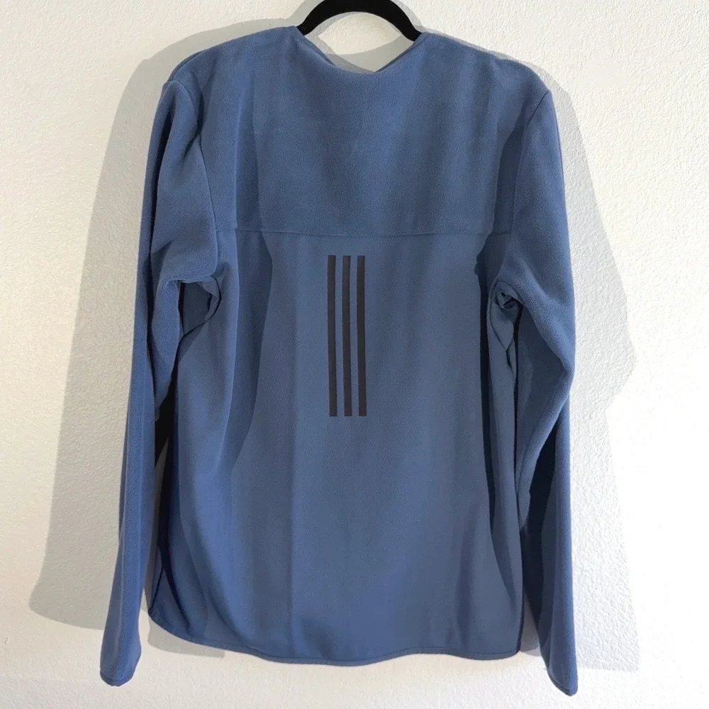 New Adidas M Ti Blue Crewneck Sweatshirt Men's Medium